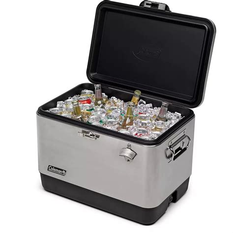 stainless coleman cooler